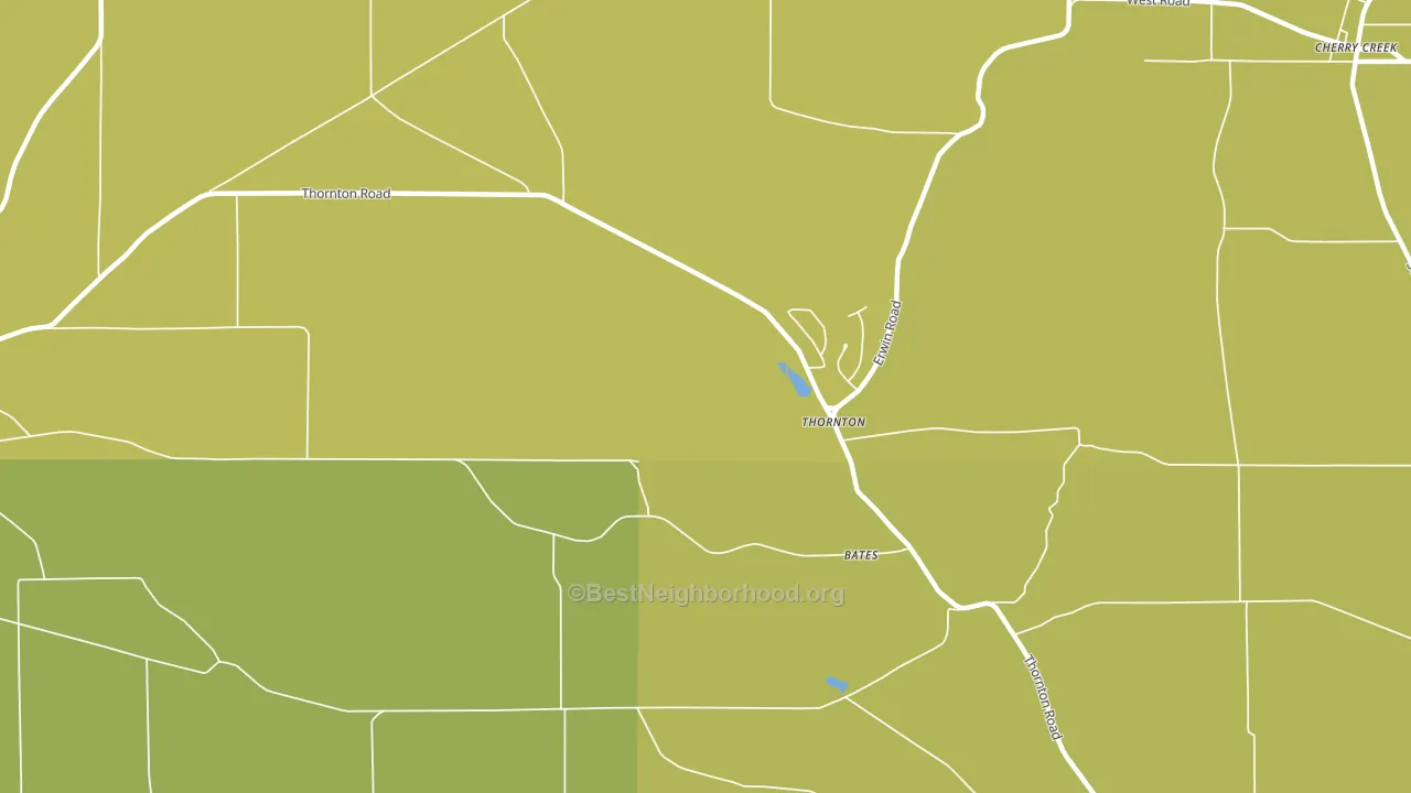 Thornton, NY block-group voter-turnout map