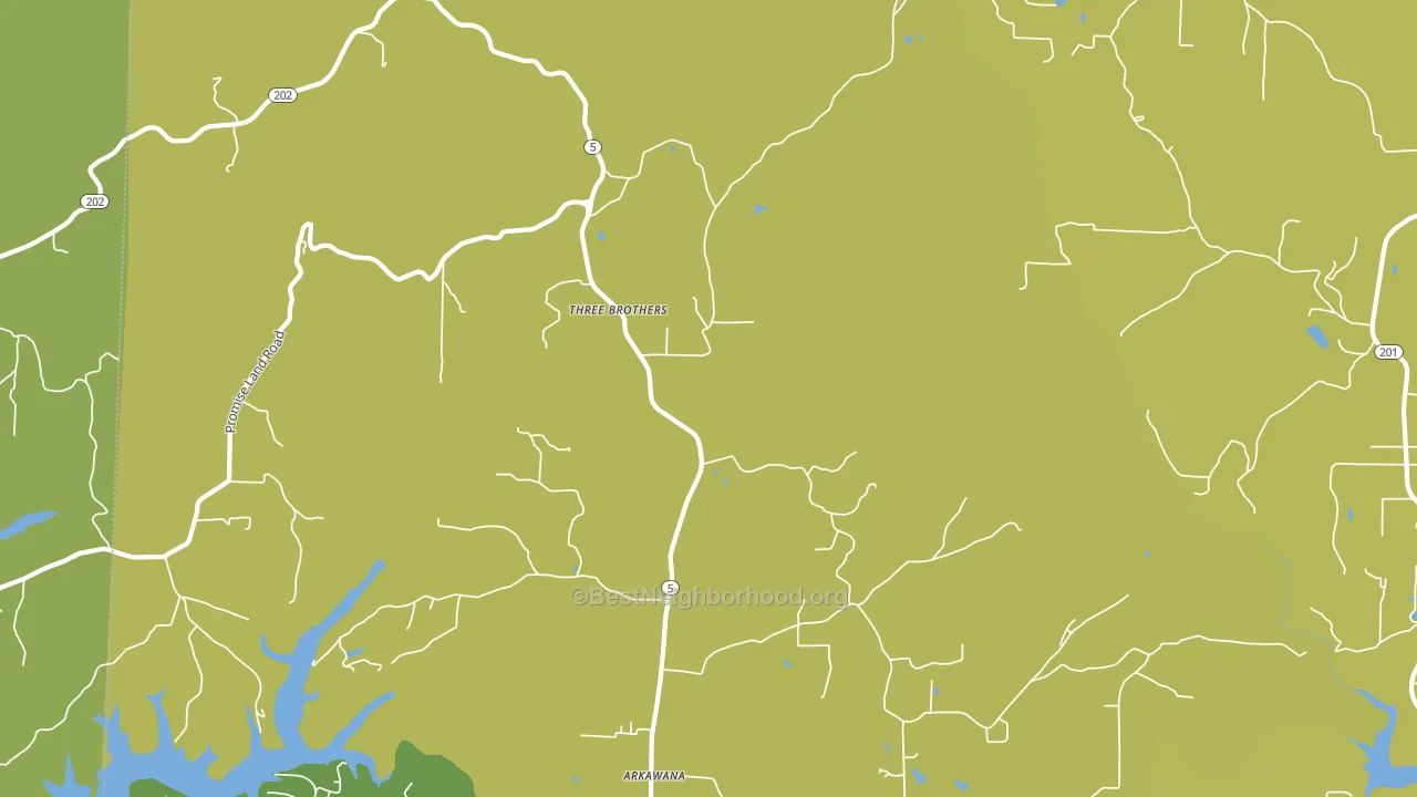 Three Brothers, AR block-group voter-turnout map
