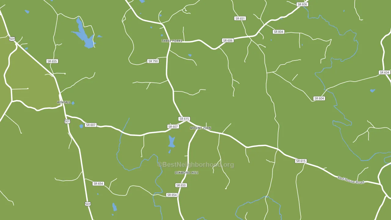 Three Forks, VA block-group voter-turnout map