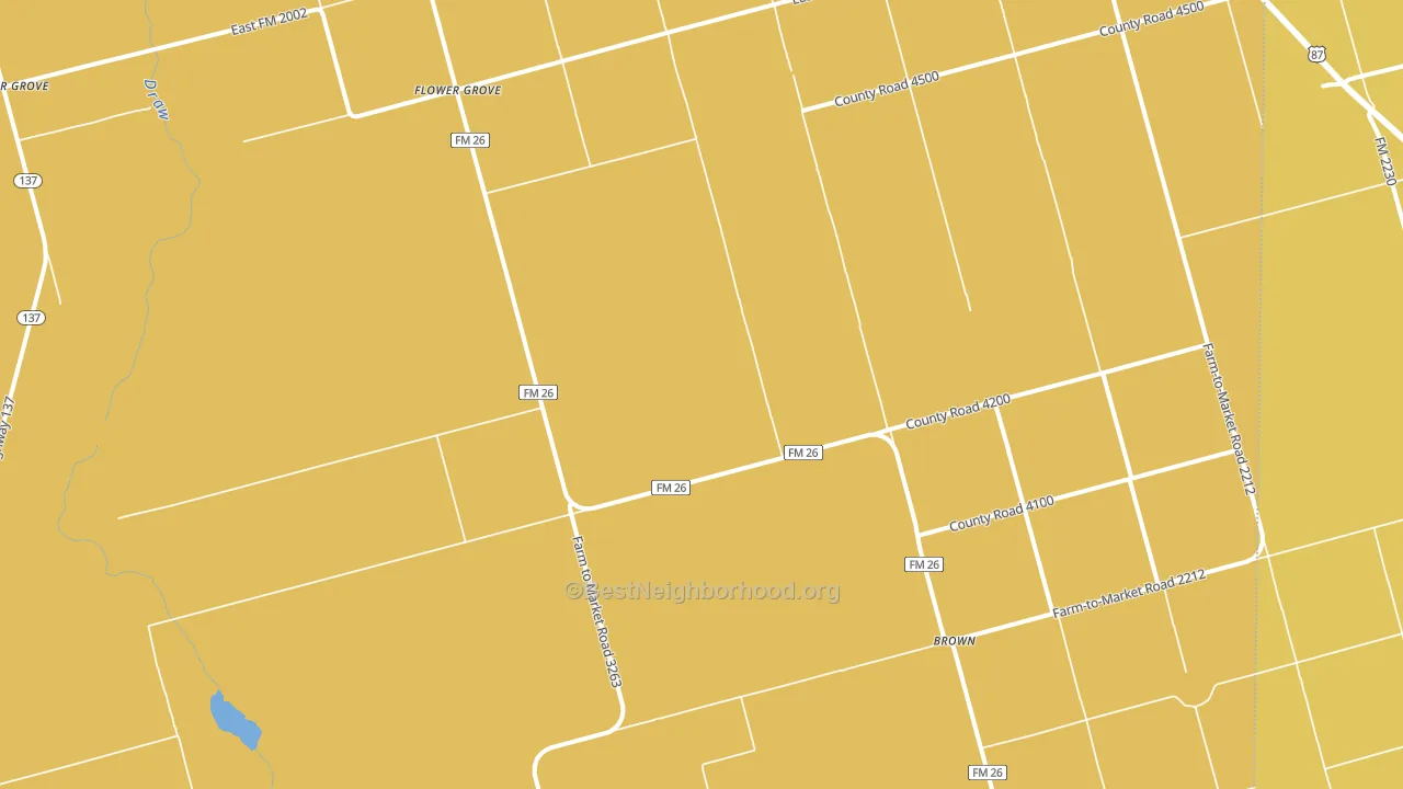 Three Leagues, TX block-group voter-turnout map