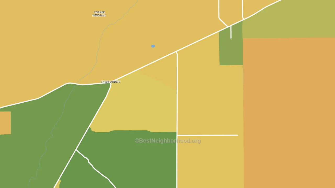 Three Points, AZ block-group voter-turnout map