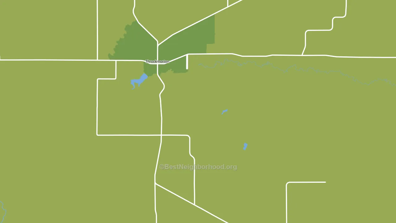 Throckmorton County, TX block-group voter-turnout map