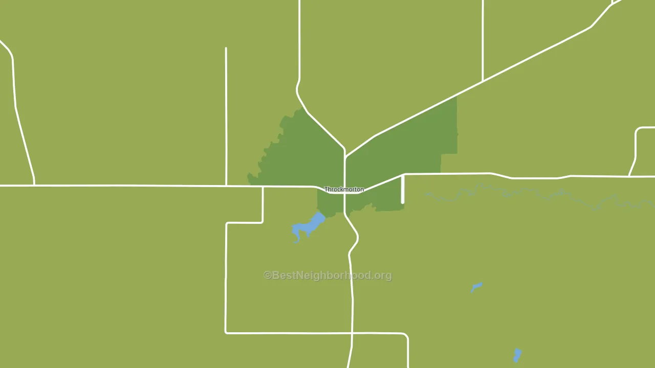 Throckmorton, TX block-group voter-turnout map