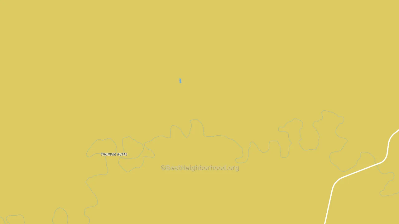 Thunder Butte, SD block-group voter-turnout map