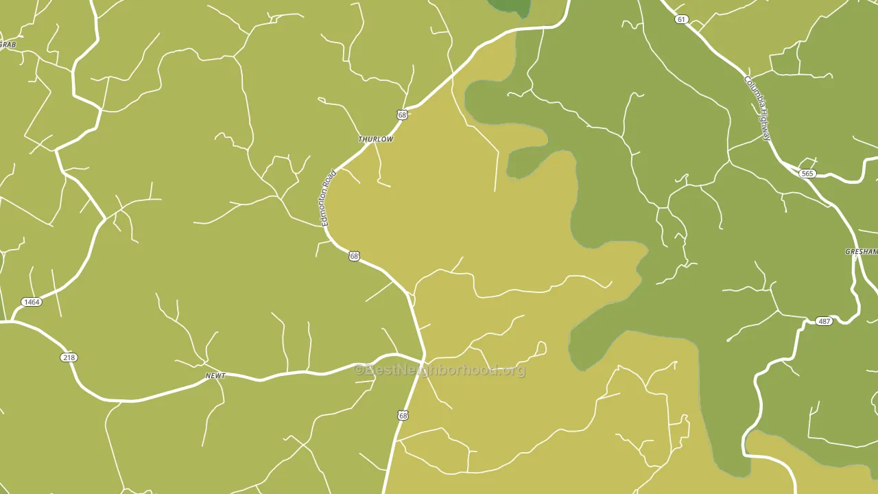 Thurlow, KY block-group voter-turnout map