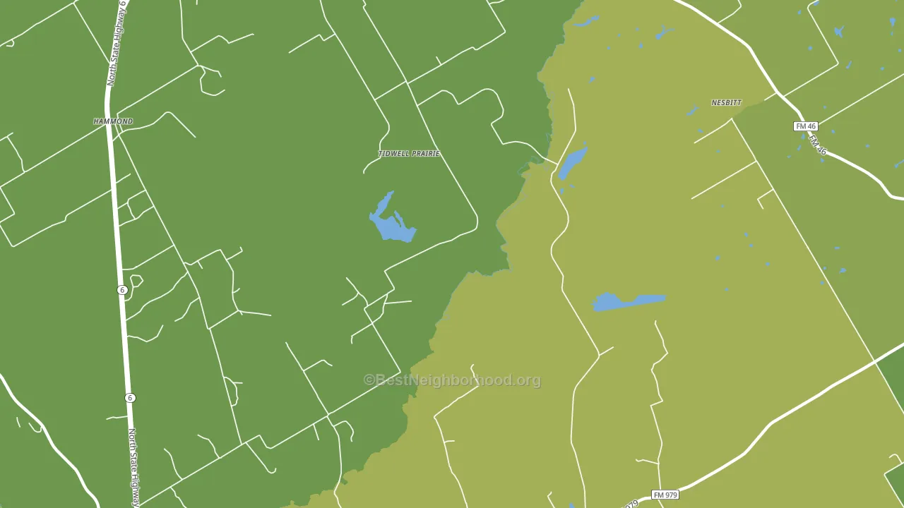 Tidwell Prairie, TX block-group voter-turnout map
