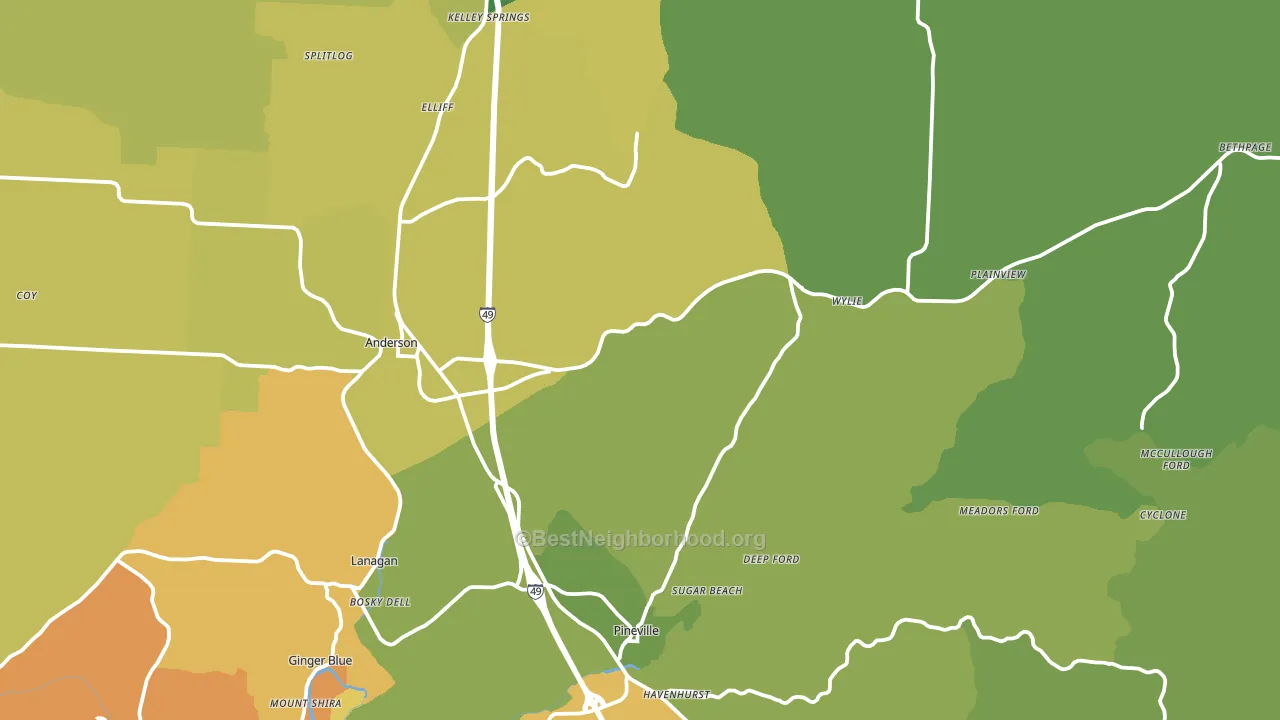 Tiff City, MO block-group voter-turnout map