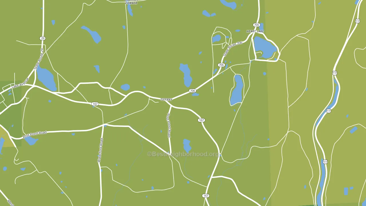 Tiffany, PA block-group voter-turnout map
