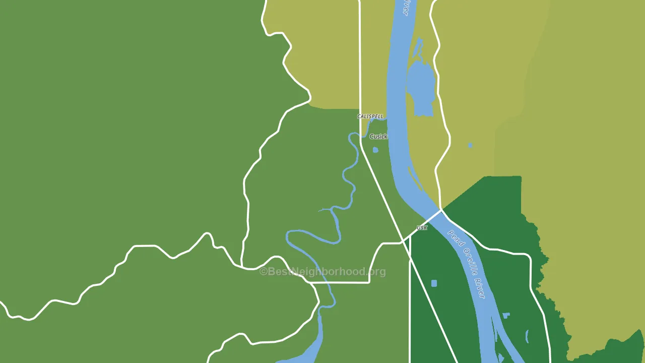Tiger, WA block-group voter-turnout map
