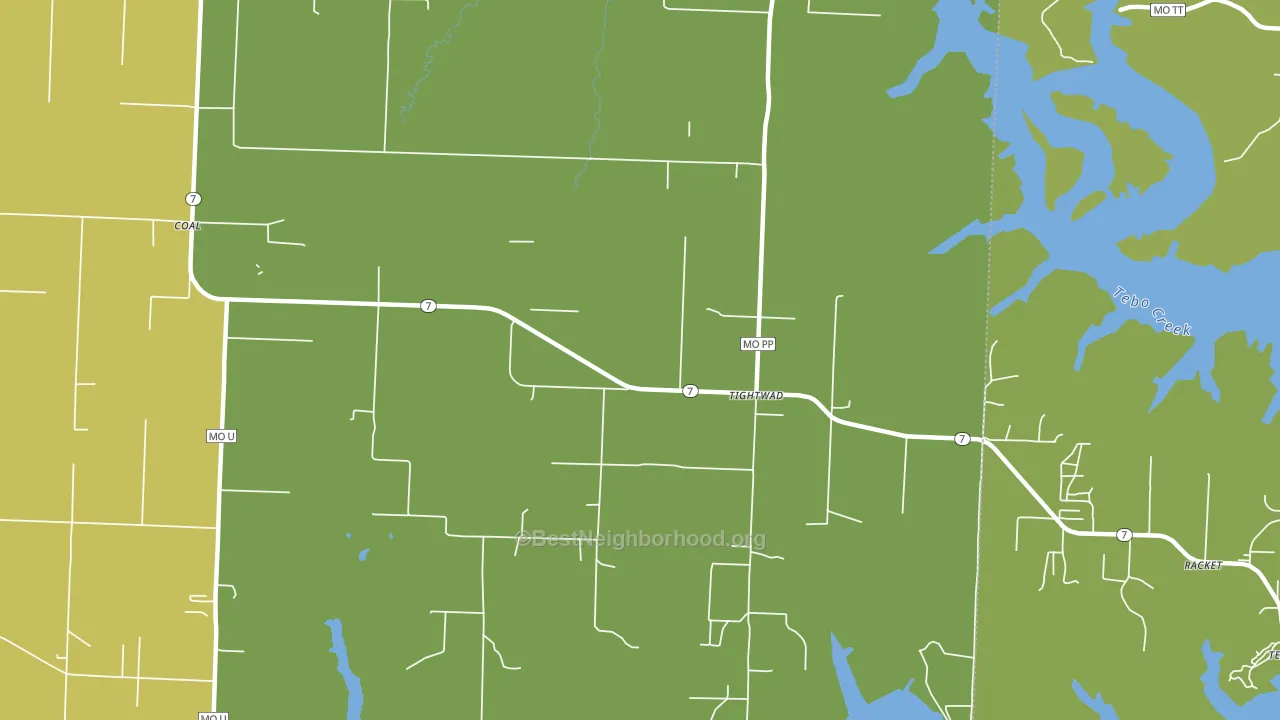Tightwad, MO block-group voter-turnout map