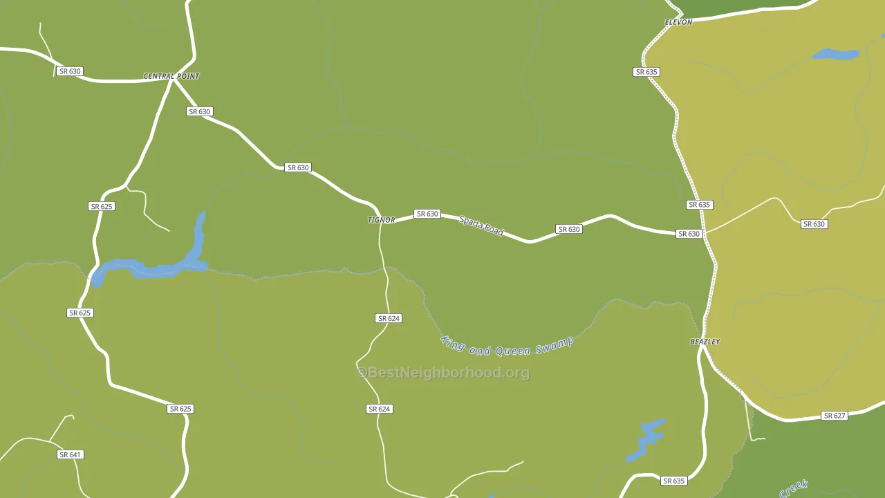 Tignor, VA block-group voter-turnout map