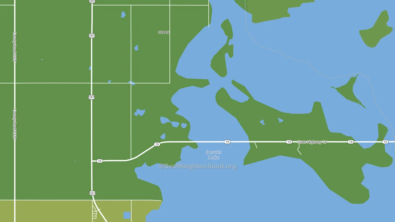 Tilden, ND block-group voter-turnout map