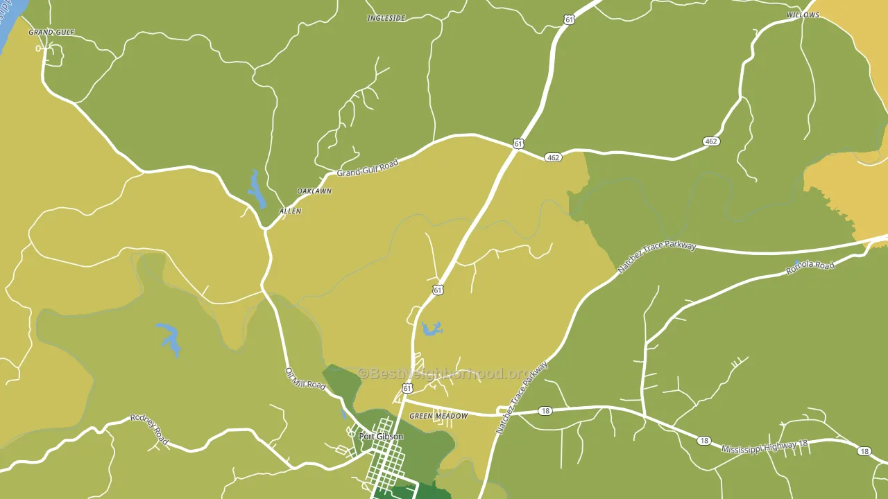 Tillman, MS block-group voter-turnout map