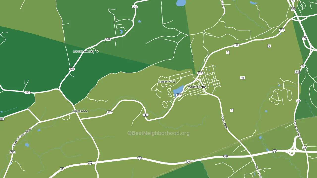 Timber Hills, PA block-group voter-turnout map
