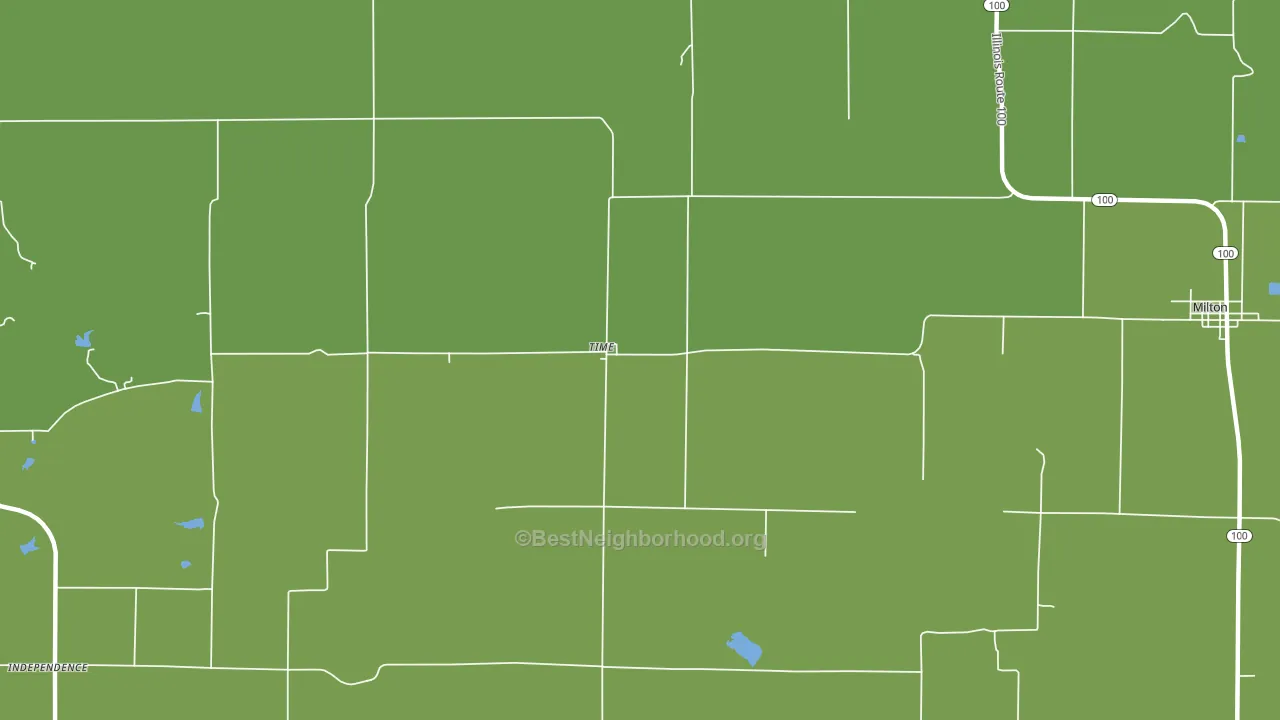 Time, IL block-group voter-turnout map