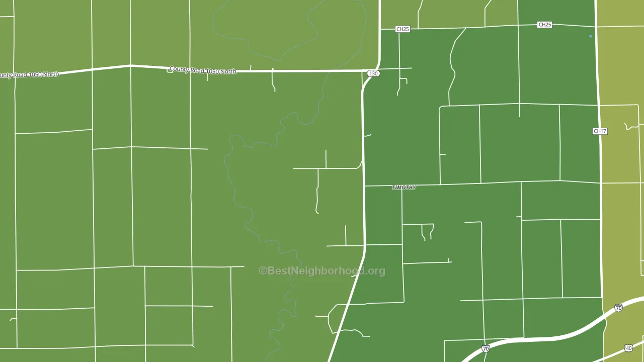 Timothy, IL block-group voter-turnout map