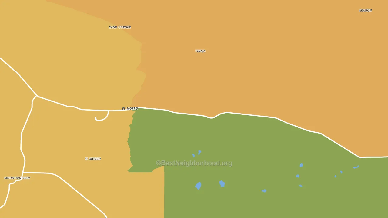Tinaja, NM block-group voter-turnout map