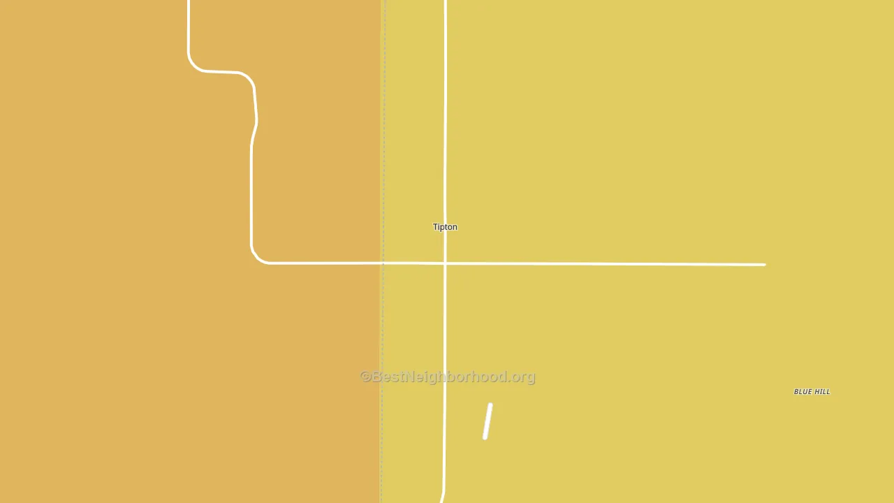 Tipton, KS block-group voter-turnout map