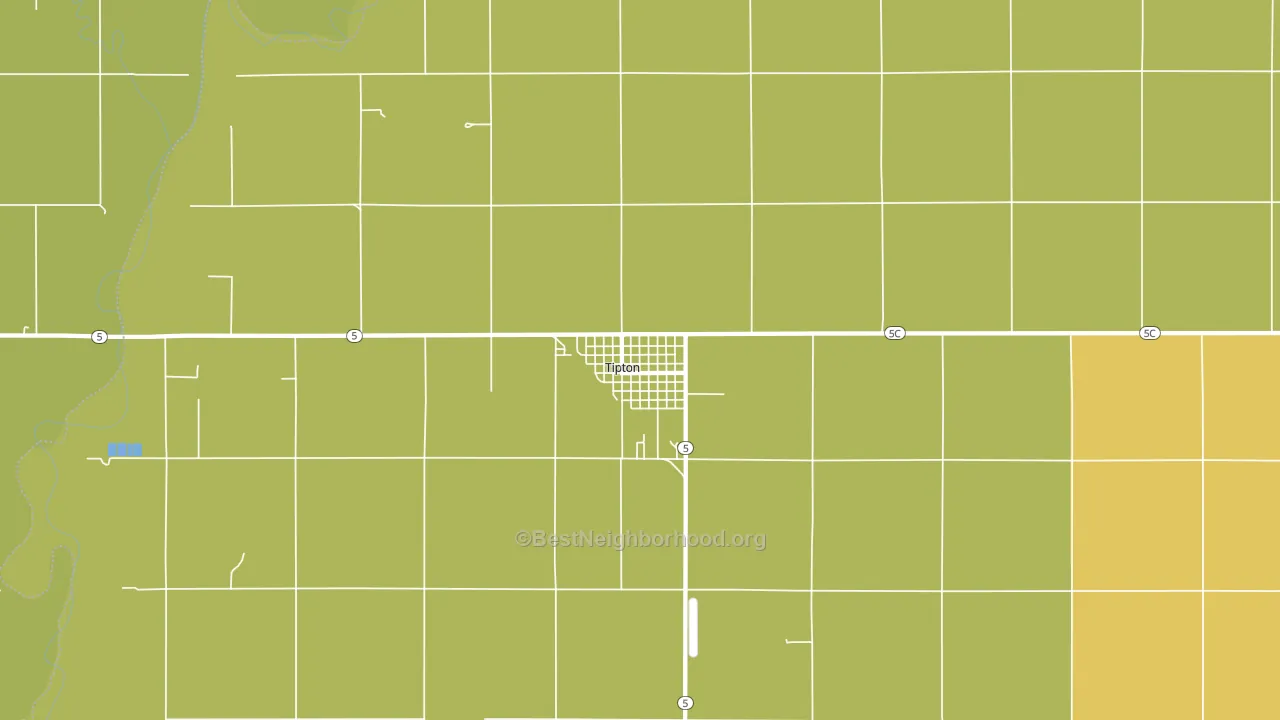 Tipton, OK block-group voter-turnout map