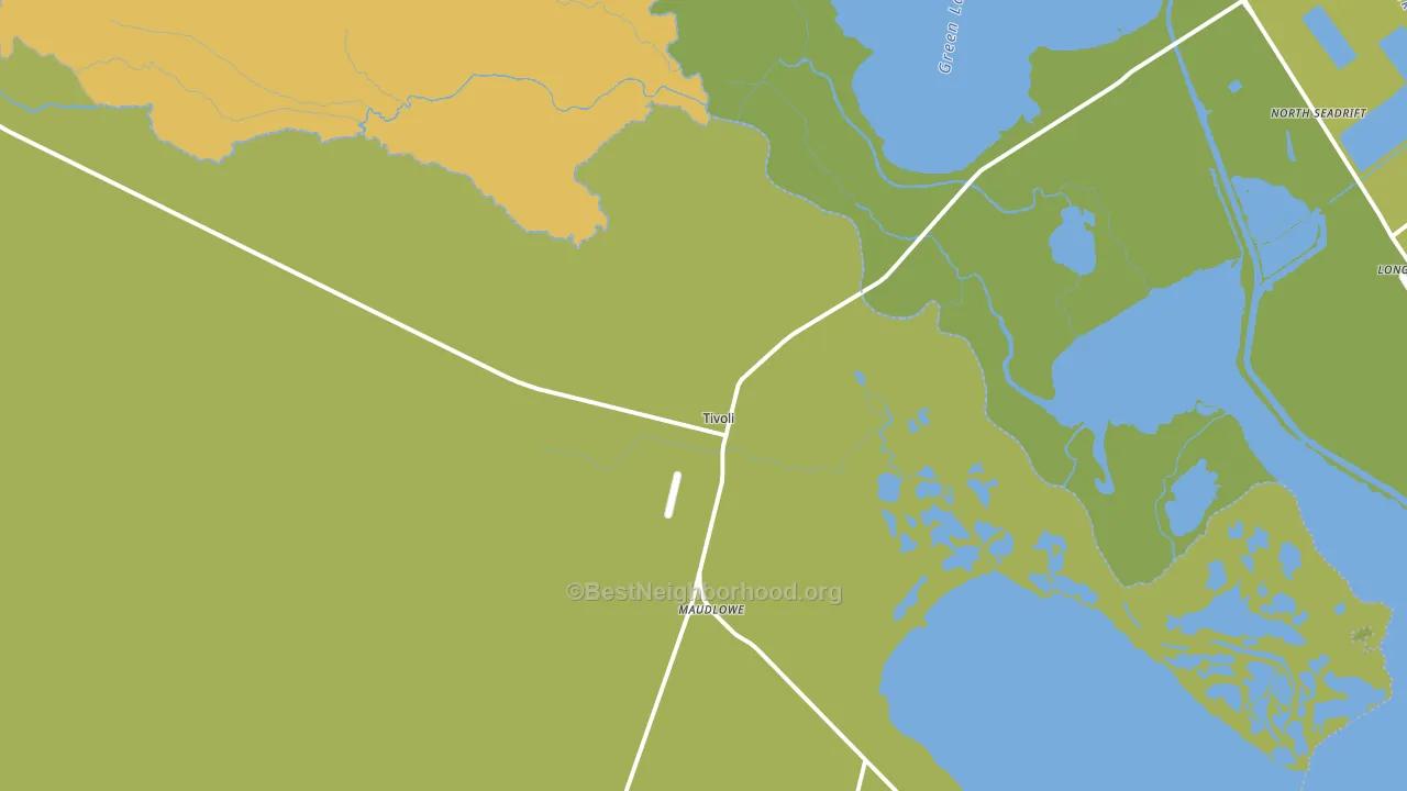 Tivoli, TX block-group voter-turnout map