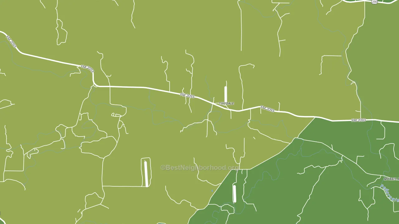 Tivydale, TX block-group voter-turnout map