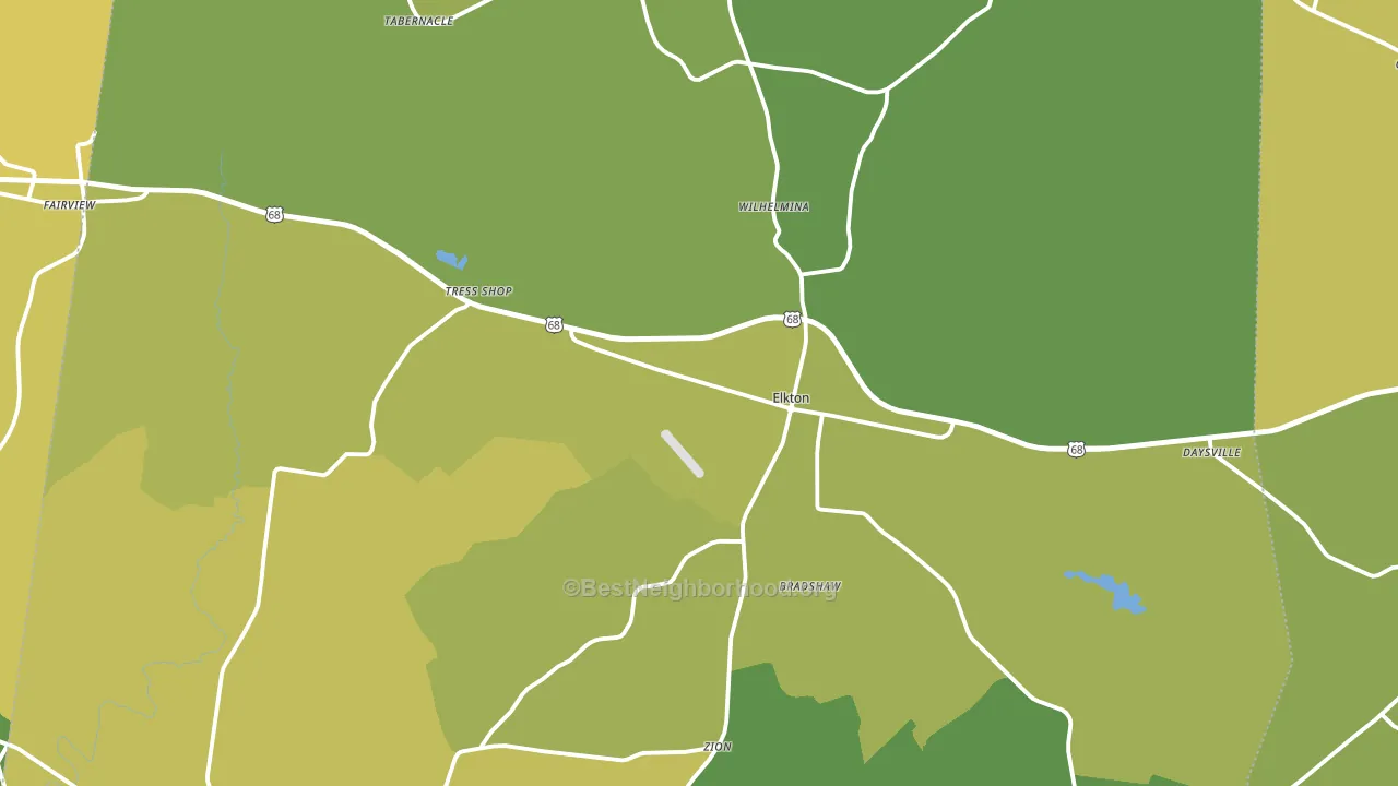 Todd County, KY block-group voter-turnout map