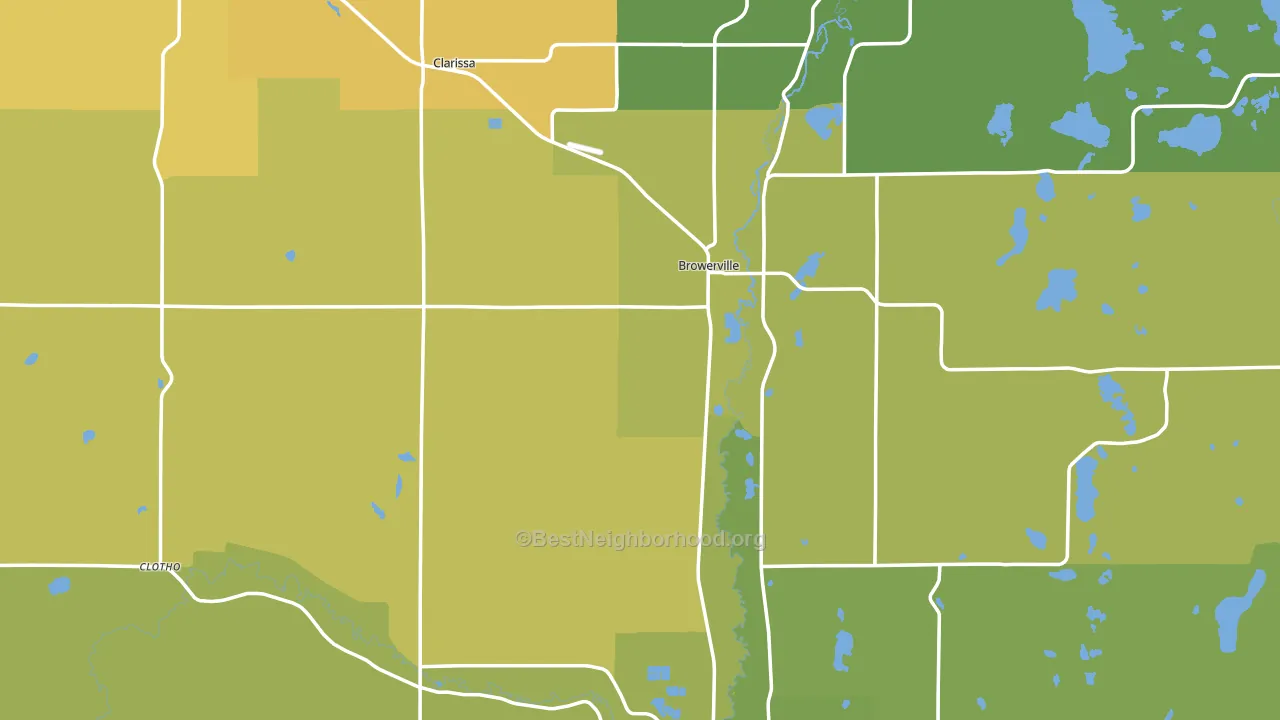 Todd County, MN block-group voter-turnout map