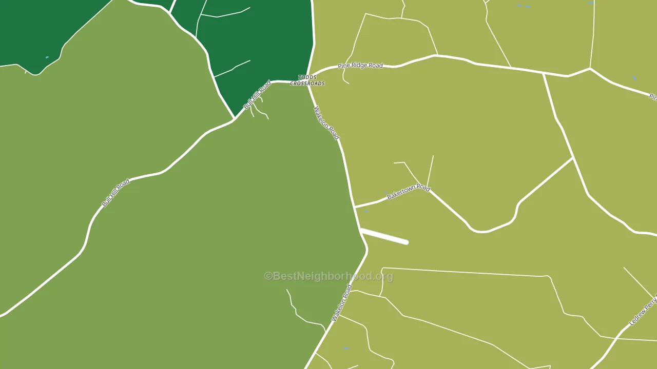 Todds Crossroads, NC block-group voter-turnout map