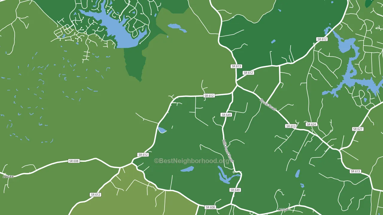 Todds Tavern, VA block-group voter-turnout map