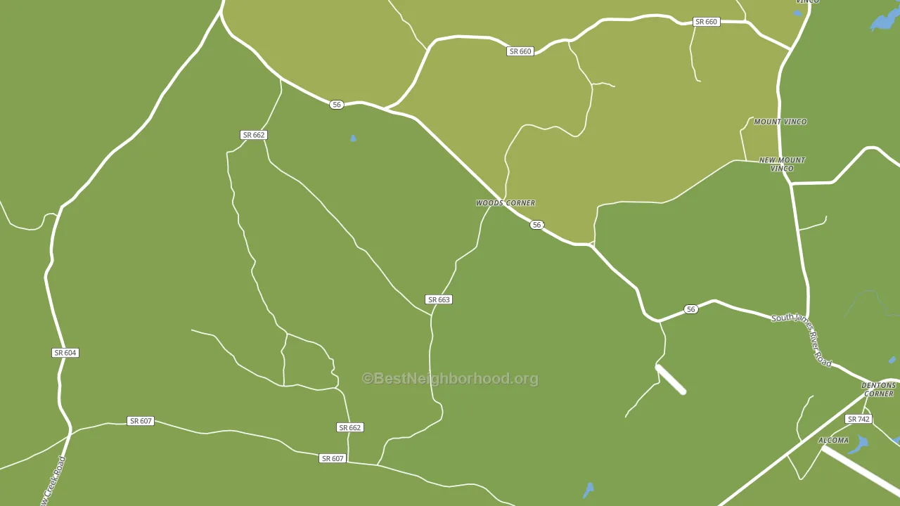 Toga, VA block-group voter-turnout map