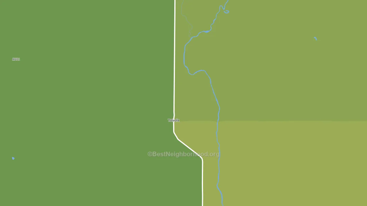 Toivola, MN block-group voter-turnout map