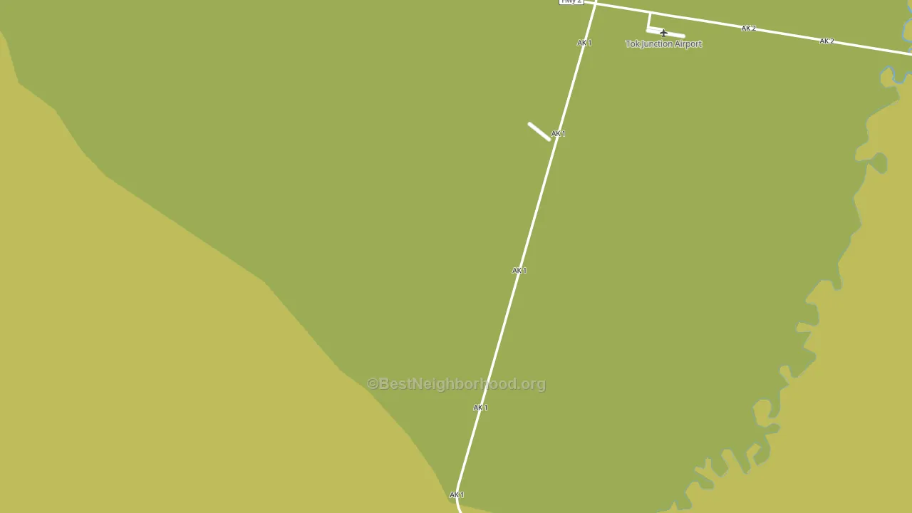 Tok, AK block-group voter-turnout map