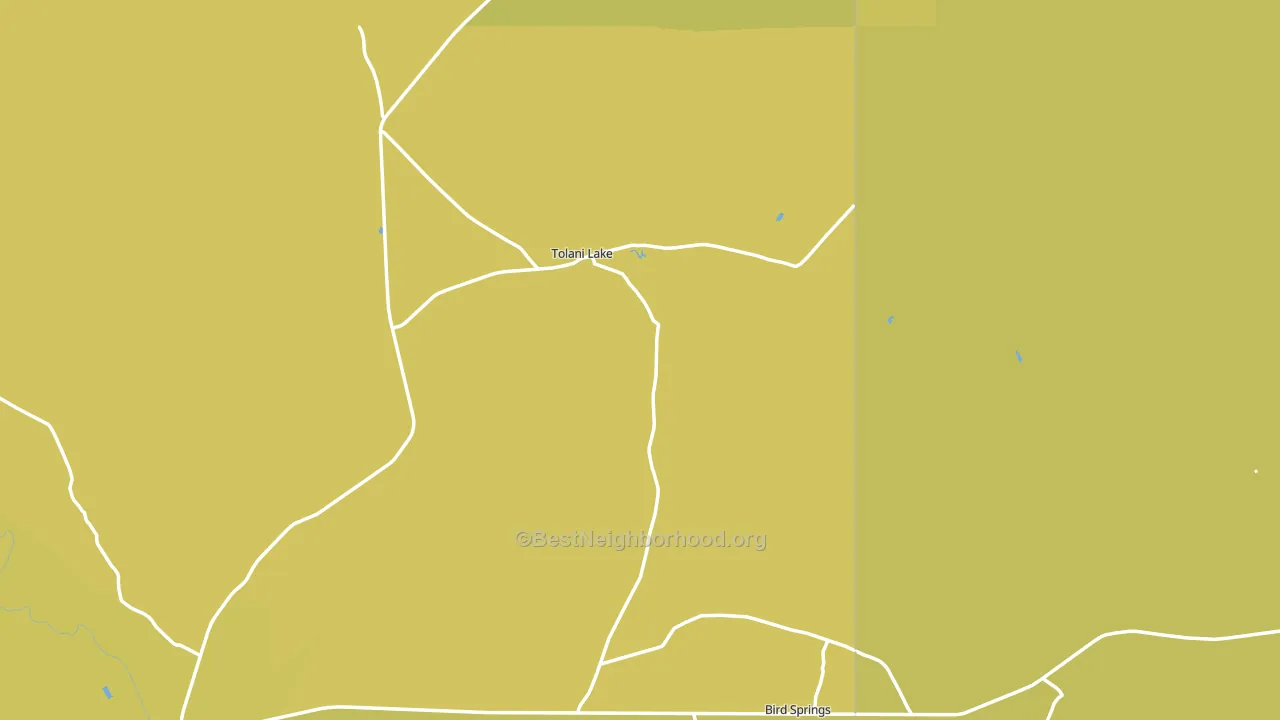 Tolani Lake, AZ block-group voter-turnout map