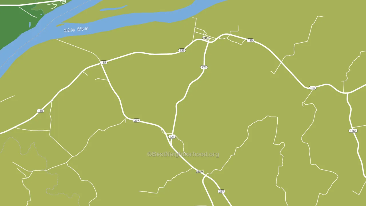 Tolu, KY block-group voter-turnout map