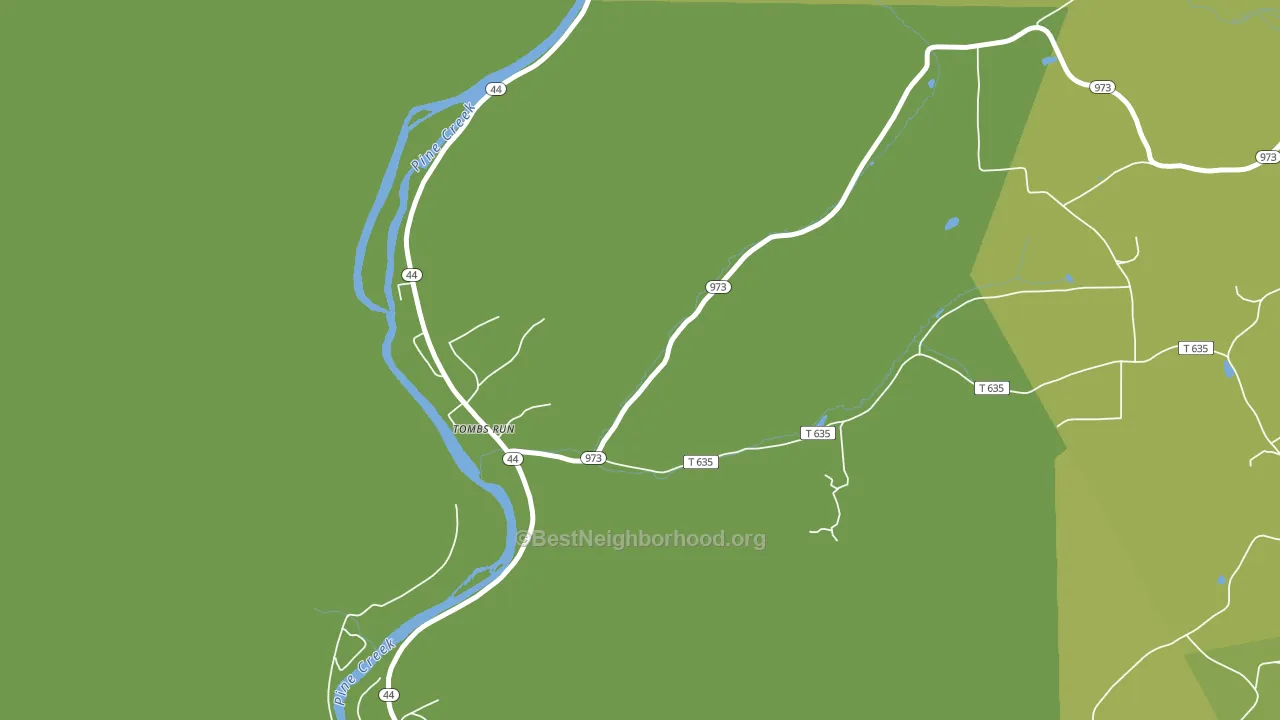 Tomb, PA block-group voter-turnout map