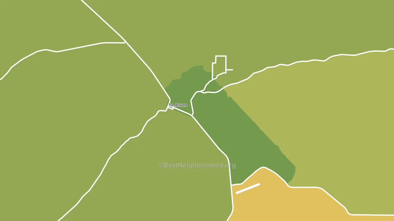 Tombstone, AZ block-group voter-turnout map