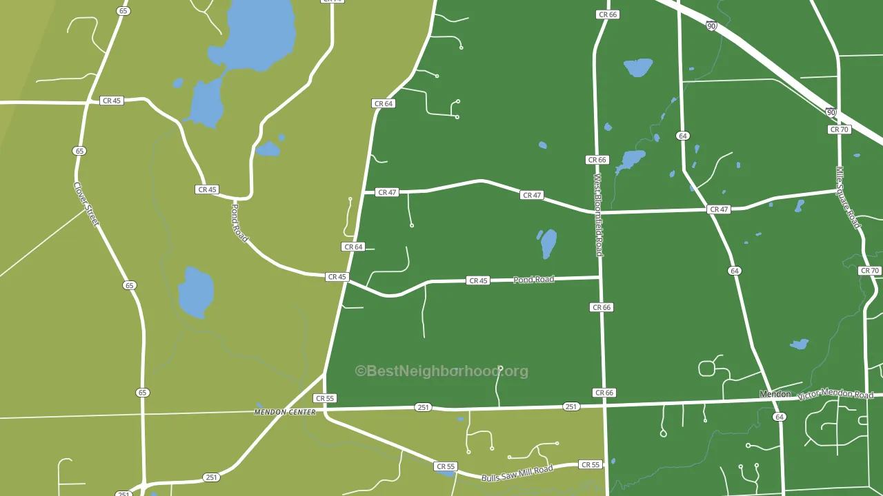 Tomlinson Corners, NY block-group voter-turnout map
