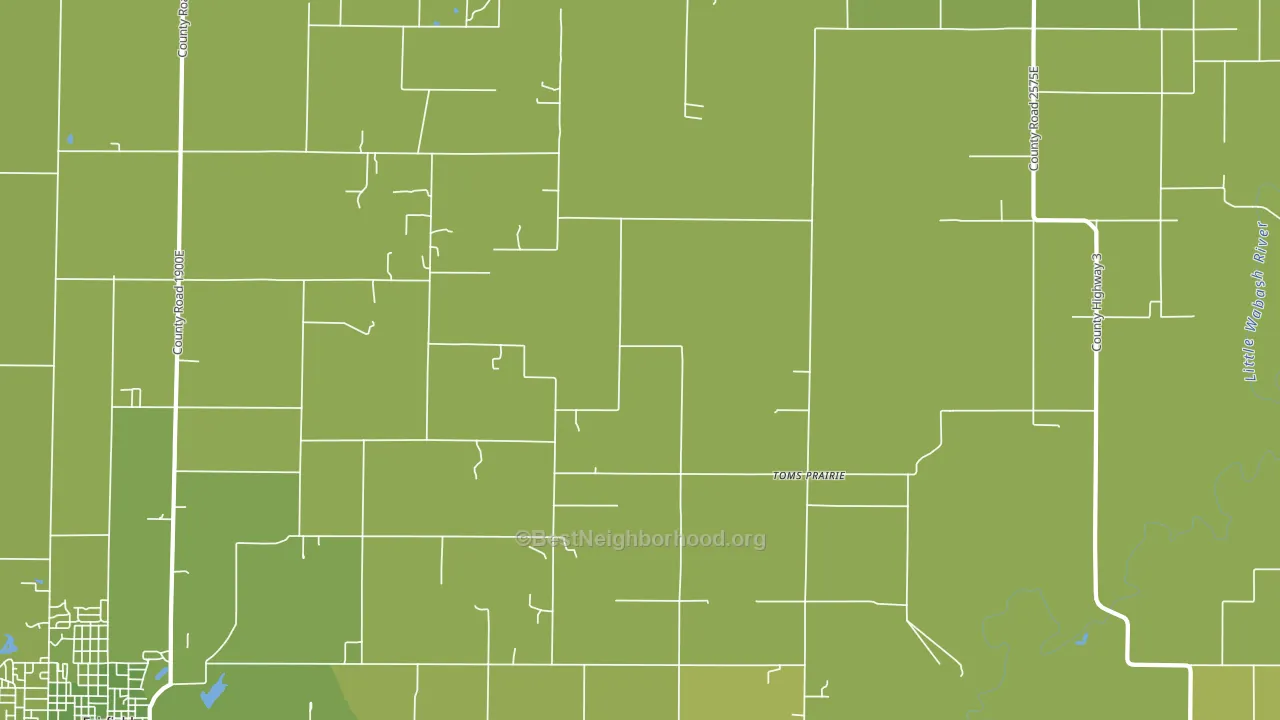 Toms Prairie, IL block-group voter-turnout map