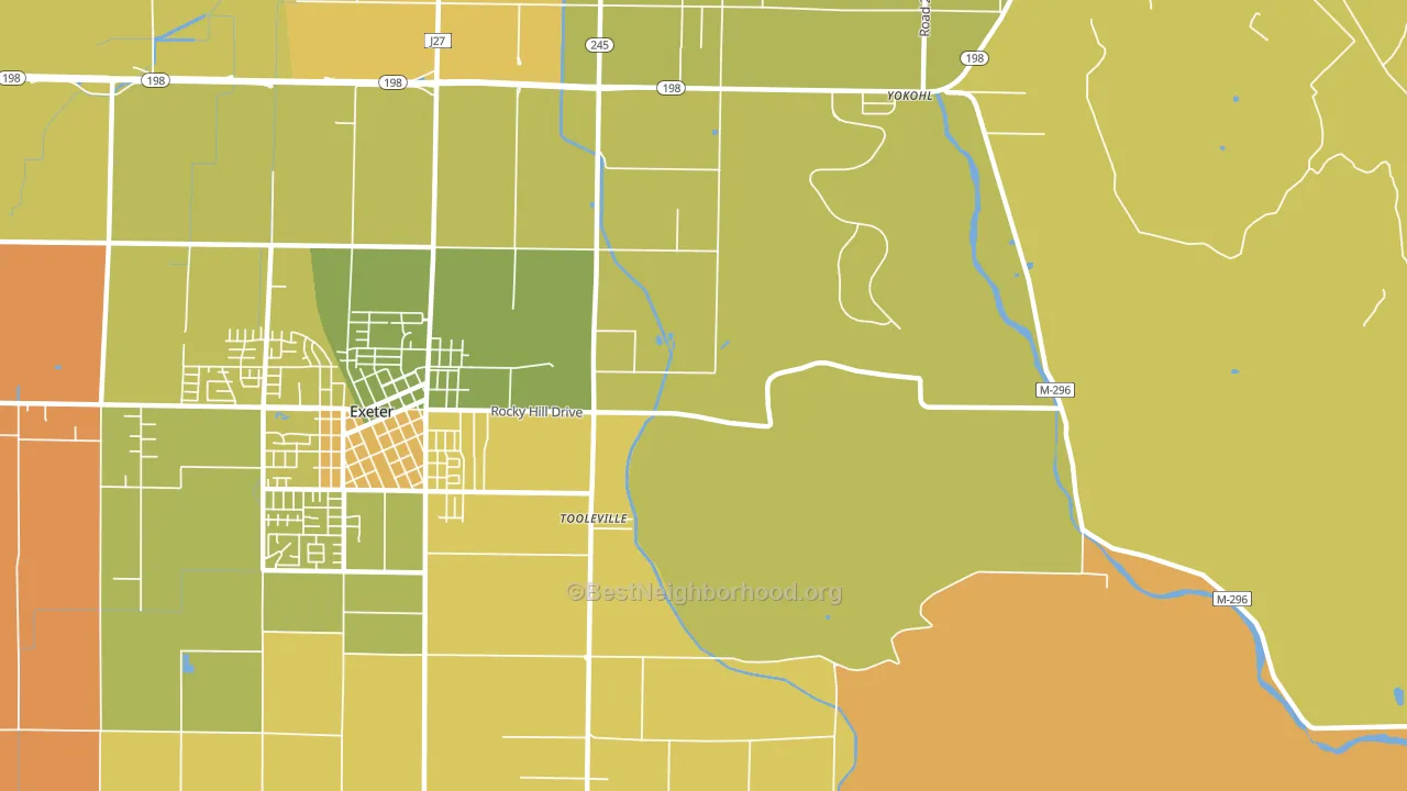Toolville, CA block-group voter-turnout map