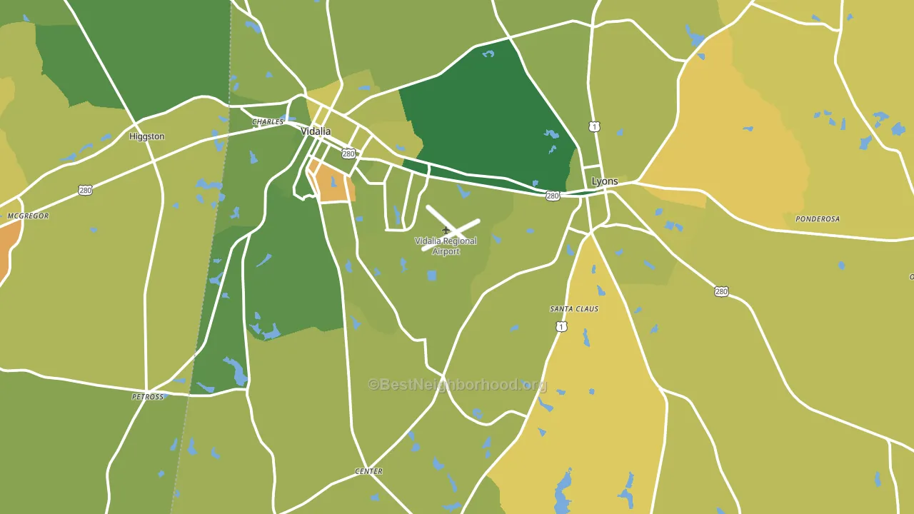 Toombs County, GA block-group voter-turnout map