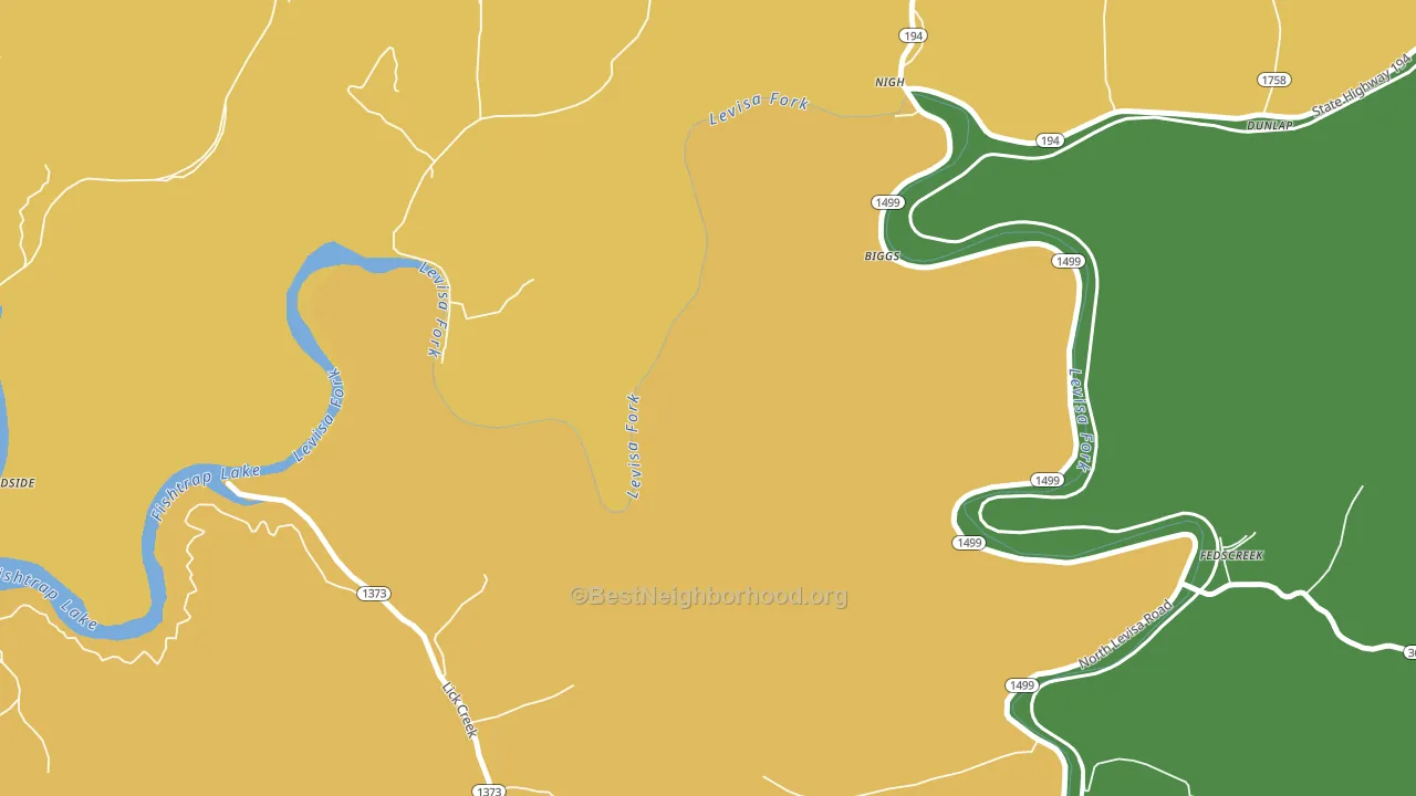 Toonerville, KY block-group voter-turnout map