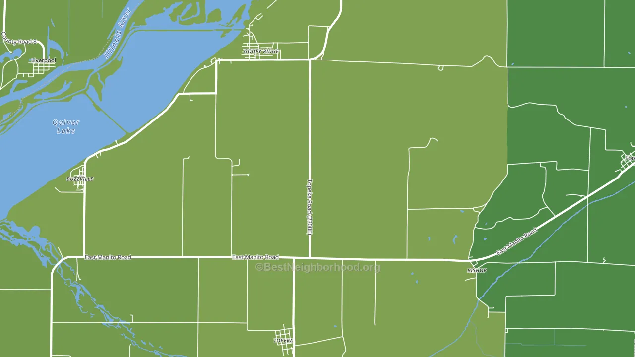 Topeka, IL block-group voter-turnout map