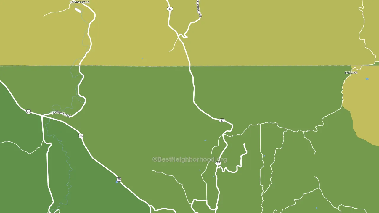 Tophill, OR block-group voter-turnout map