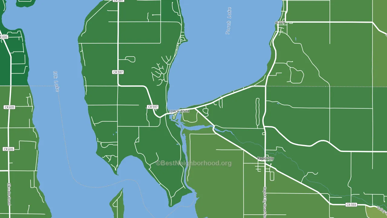 Torch River, MI block-group voter-turnout map