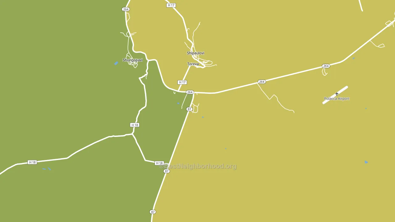 Toreva, AZ block-group voter-turnout map