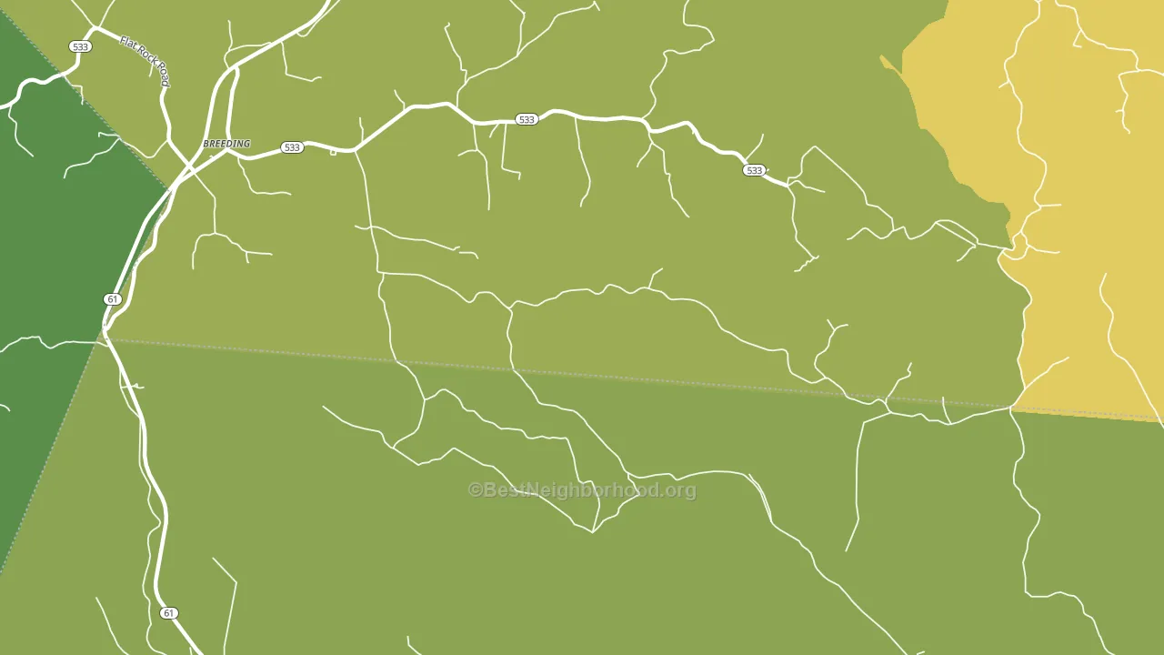 Toria, KY block-group voter-turnout map