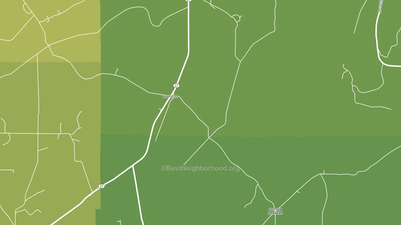 Torpedo, PA block-group voter-turnout map