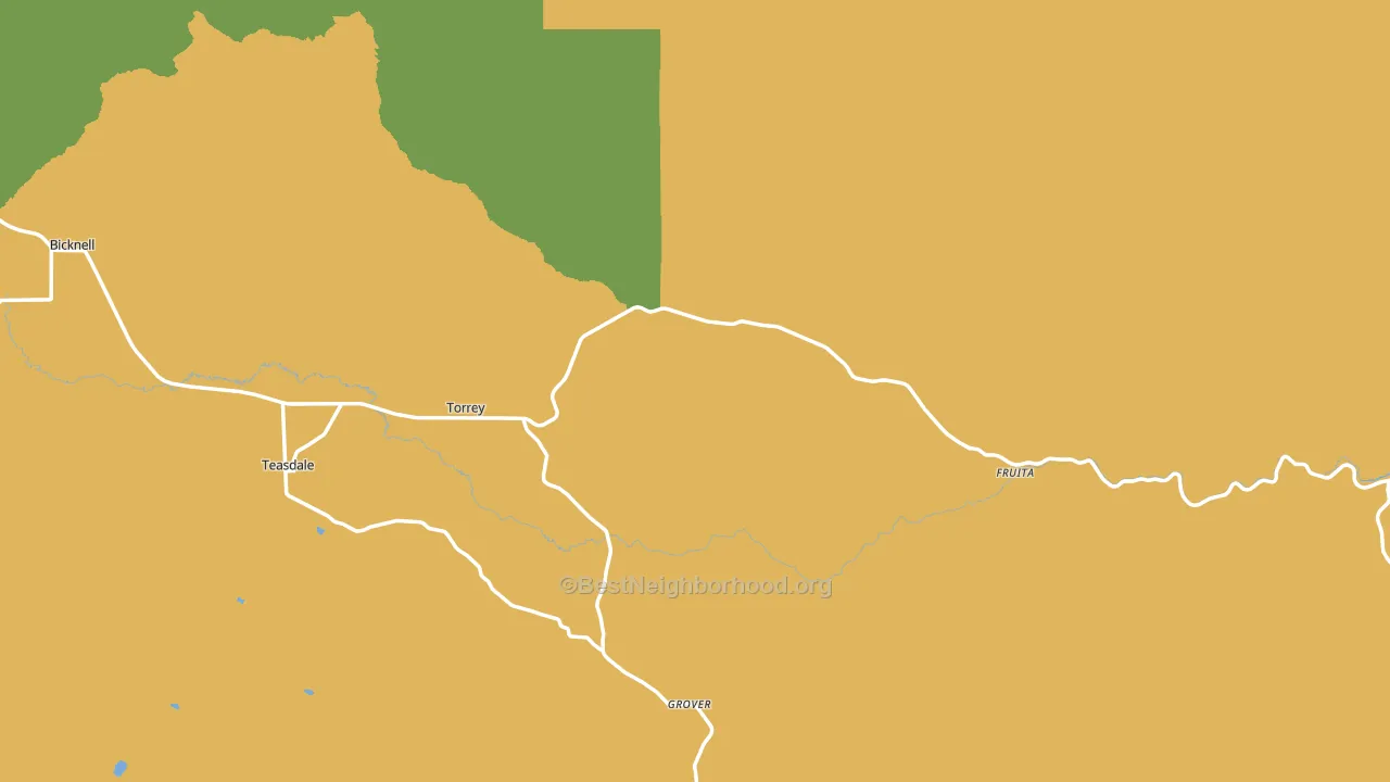 Torrey, UT block-group voter-turnout map