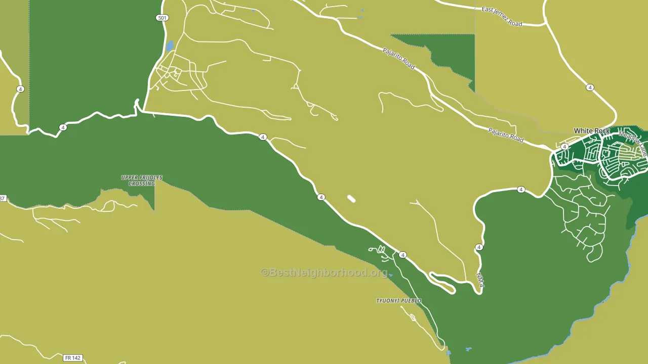 Totavi, NM block-group voter-turnout map
