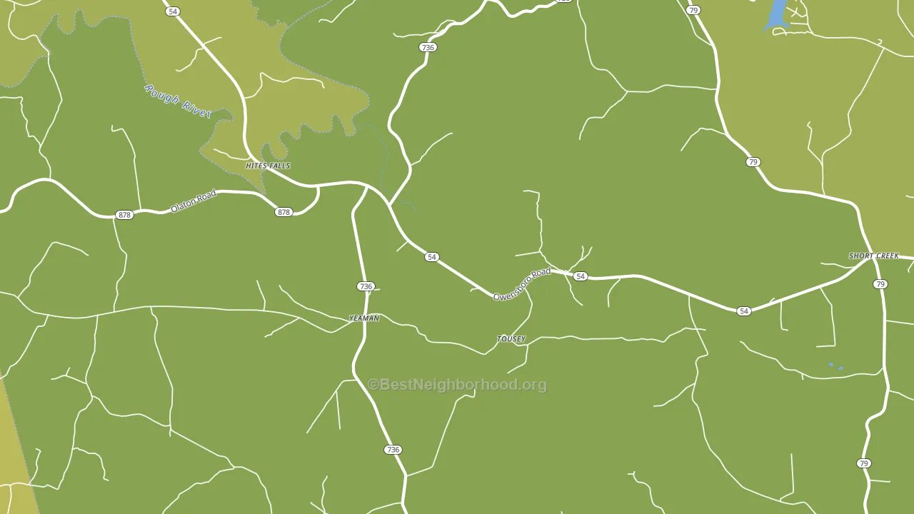 Tousey, KY block-group voter-turnout map